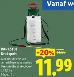 Lidl Parkside Drukspuit aanbieding