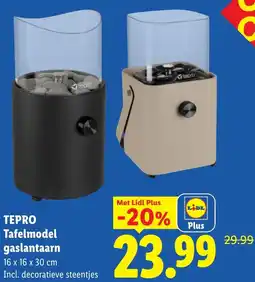 Lidl Tepro Tafelmodel gaslantaarn aanbieding