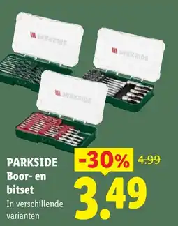 Lidl Parkside Boor en bitset aanbieding