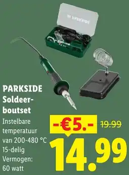 Lidl Parkside Soldeerboutset aanbieding