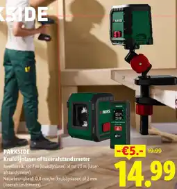 Lidl Parkside Kruislijnlaser of laserafstandsmeter aanbieding