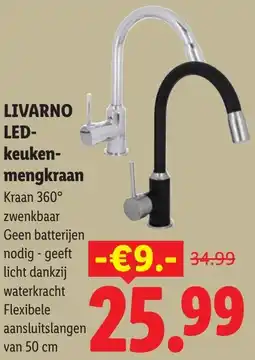 Lidl Livarno LED-keukenmengkraan aanbieding