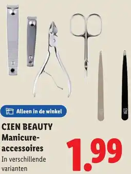 Lidl Cien beauty Manicure accessoires aanbieding