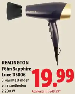 Lidl Remington Föhn Sapphire Luxe D5806 aanbieding
