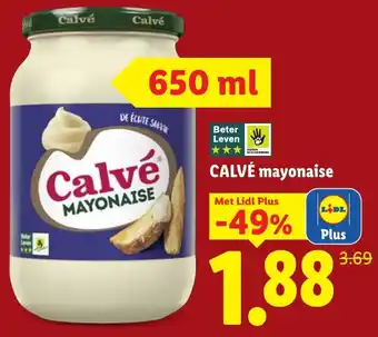 Lidl CALVÉ mayonaise aanbieding