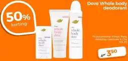 Trekpleister Dove Whole body deodorant aanbieding