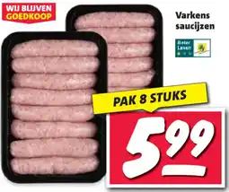 Nettorama Varkens saucijzen aanbieding