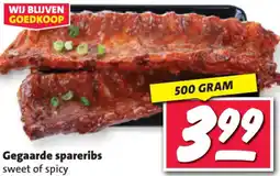 Nettorama Gegaarde spareribs aanbieding