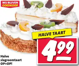 Nettorama Halve slagroomtaart aanbieding