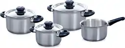 Bol.com BK Karaat+ Pannenset - 4 delig - RVS aanbieding