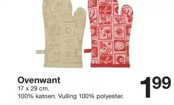 Zeeman Ovenwant aanbieding