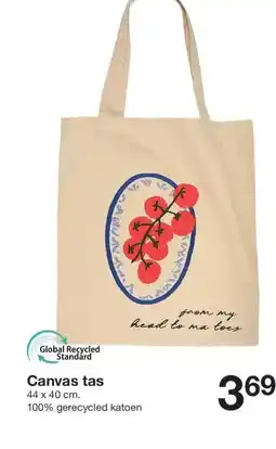 Zeeman Canvas tas aanbieding