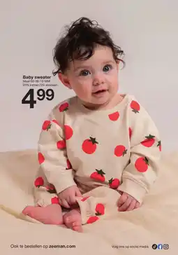 Zeeman Baby sweater aanbieding