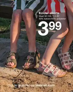Zeeman Kinder shorts aanbieding