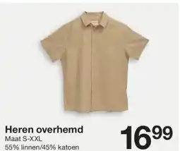 Zeeman Heren overhemd aanbieding