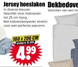 Dirk Jersey hoeslaken Dekbedovertrek aanbieding