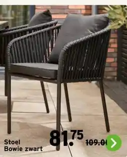 GAMMA Wakefield tuinstoel Bowie zwart textileen aanbieding
