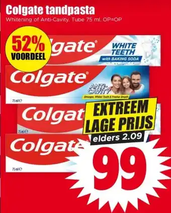 Dirk Colgate tandpasta aanbieding