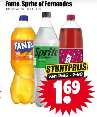 Dirk Fanta, Sprite of Fernandes aanbieding