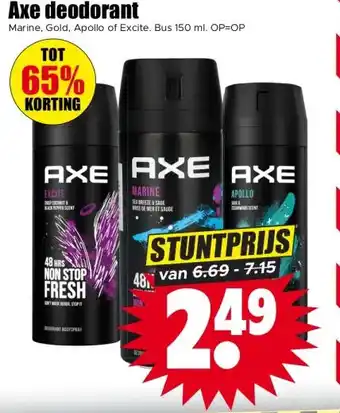 Dirk Axe deodorant aanbieding