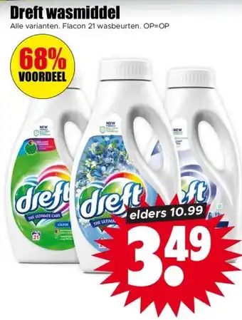 Dirk Dreft wasmiddel aanbieding