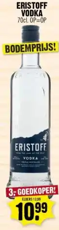 Dirk ERISTOFF VODKA aanbieding