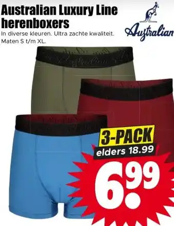 Dirk Australian Luxury Line herenboxers aanbieding