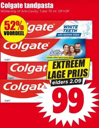 Dirk Colgate tandpasta aanbieding