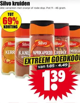 Dirk Silvo kruiden aanbieding