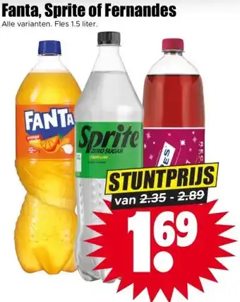 Dirk Fanta, Sprite of Fernandes aanbieding