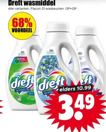 Dirk Dreft wasmiddel aanbieding