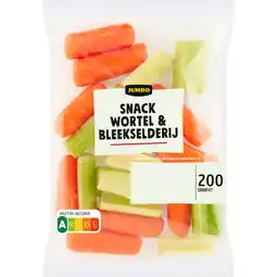 Jumbo Jumbo Snack Wortel & Bleekselderij 200 g aanbieding