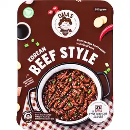 Jumbo Oma's Korean Beef Vega 350gr aanbieding