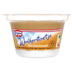 Jumbo Dr. Oetker Wolkentoetje Karamel 125 g aanbieding