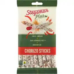 Jumbo Stegeman Plus Chorizo Sticks 100 g aanbieding