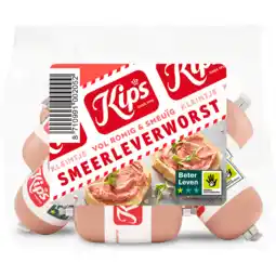 Jumbo Kips Kleintje Smeerleverworst 6 x 20 g aanbieding