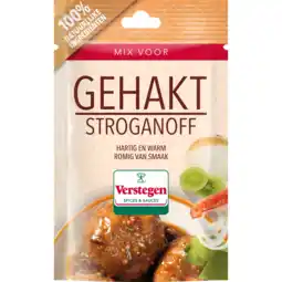 Jumbo Verstegen Mix voor Gehakt Stroganoff 40 g aanbieding