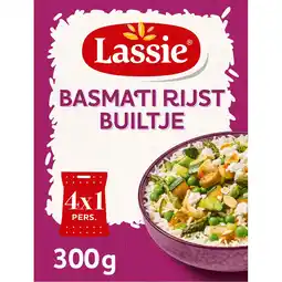 Jumbo Lassie Basmatirijst builtje 4 x 75 g aanbieding