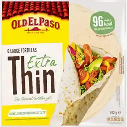 Jumbo Old El Paso Large Tortillas Extra Thin 192 g aanbieding