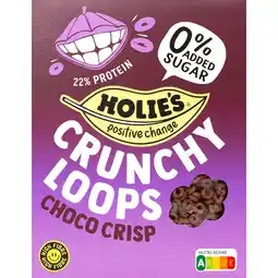 Jumbo Holie's Crunchy Loops Choco Crisp 350 g aanbieding