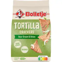 Jumbo Bolletje Tortilla Crackers Sour Cream & Onion 150 g aanbieding