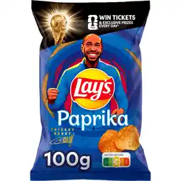 Jumbo Lay's Paprika Chips 100 g aanbieding