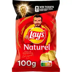 Jumbo Lay's Naturel Chips 100 gr aanbieding