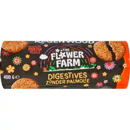 Jumbo THE FLOWER FARM Digestives 400g aanbieding