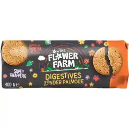 Jumbo THE FLOWER FARM Digestives 400g aanbieding