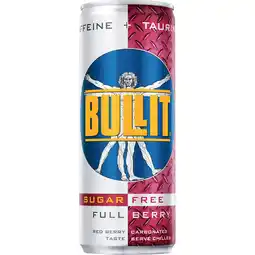 Jumbo Bullit Energy Drink Suikervrij Full Berry 250ml aanbieding