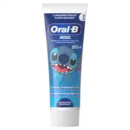 Jumbo Oral-B Junior 6+ jaar, Stitch tandpasta, Milde smaak, met Tinfluoride, 75 ml aanbieding