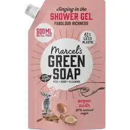 Jumbo Marcel's Green Soap Shower Gel Argan Oudh Refill Pack 500 ml aanbieding