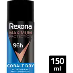 Jumbo Rexona Men Deo Spray Max Pro Cobalt 150 ML aanbieding