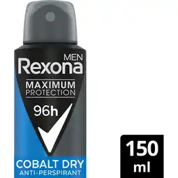 Jumbo Rexona Men Deo Spray Max Pro Cobalt 150 ML aanbieding